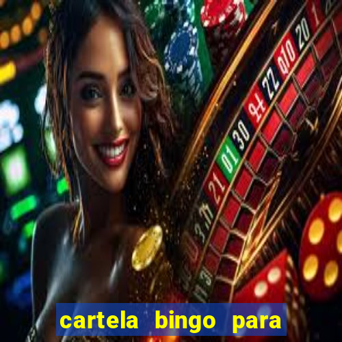 cartela bingo para cha de cozinha imprimir gratis